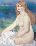 Pierre-Auguste Renoir La baigneuse blonde oil painting